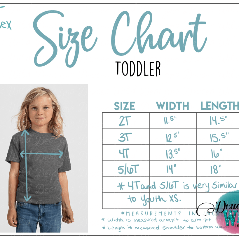 4T Left - Toddler Turquoise Bleached Tee [Discontinued] Sub Graphic