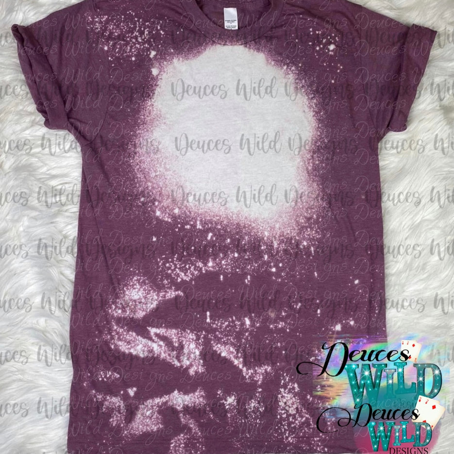 Blackberry Bleached T-Shirt (Crew Neck)-Discontinued Sub Graphic Tee