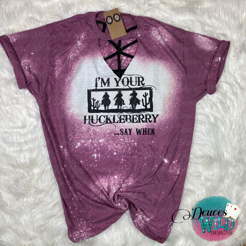 Blackberry Bleached T-Shirt (Crew Neck)-Discontinued Sub Graphic Tee