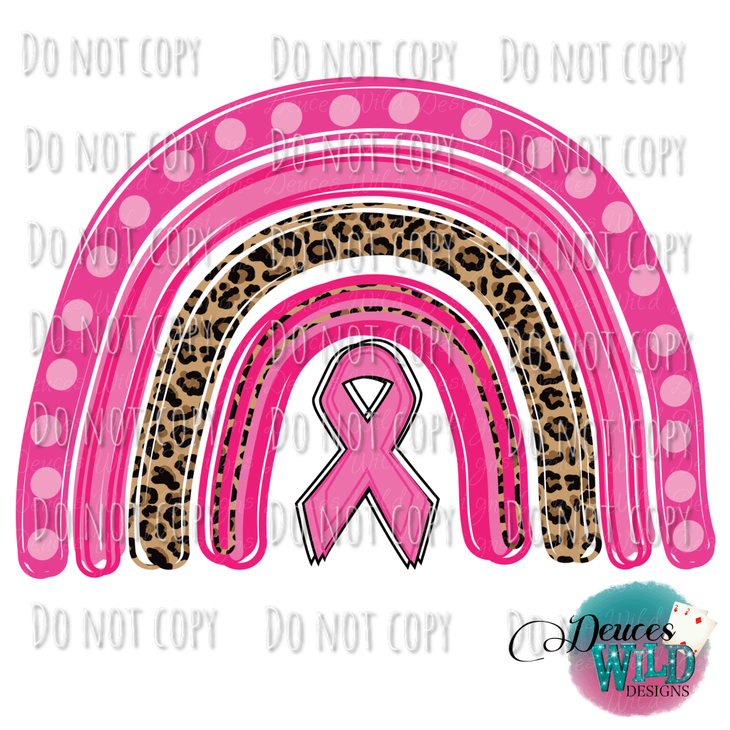 Breast Cancer Awareness Rainbow Design