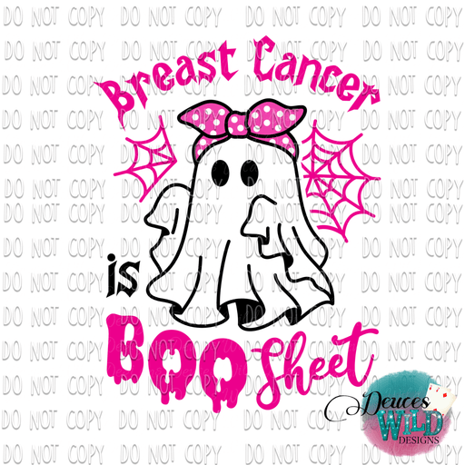 Breast Cancer Is Boo Sheet Design