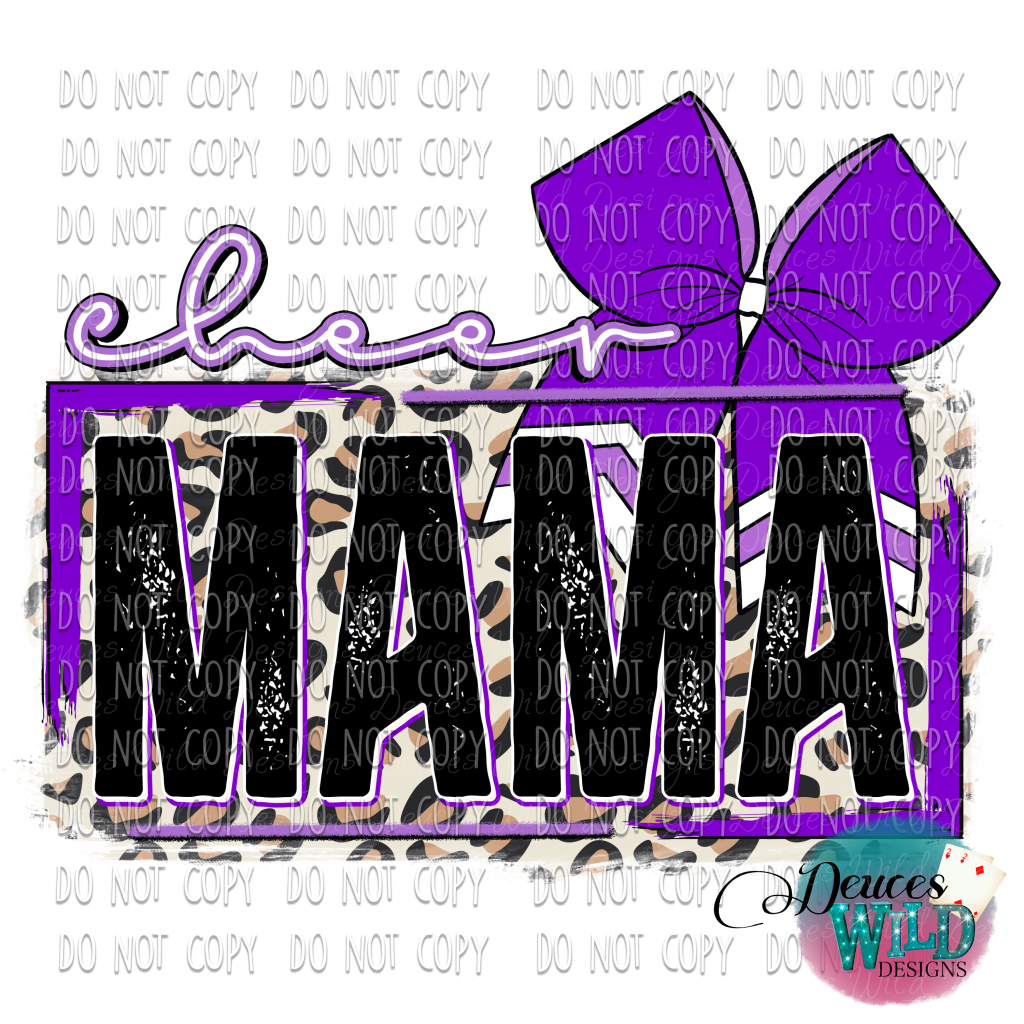 Cheer Mama Purple Design