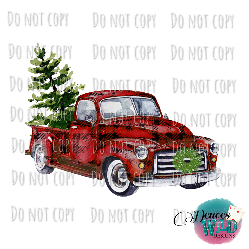 Christmas Truck With Tree Design #2