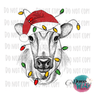 Cow Christmas Design