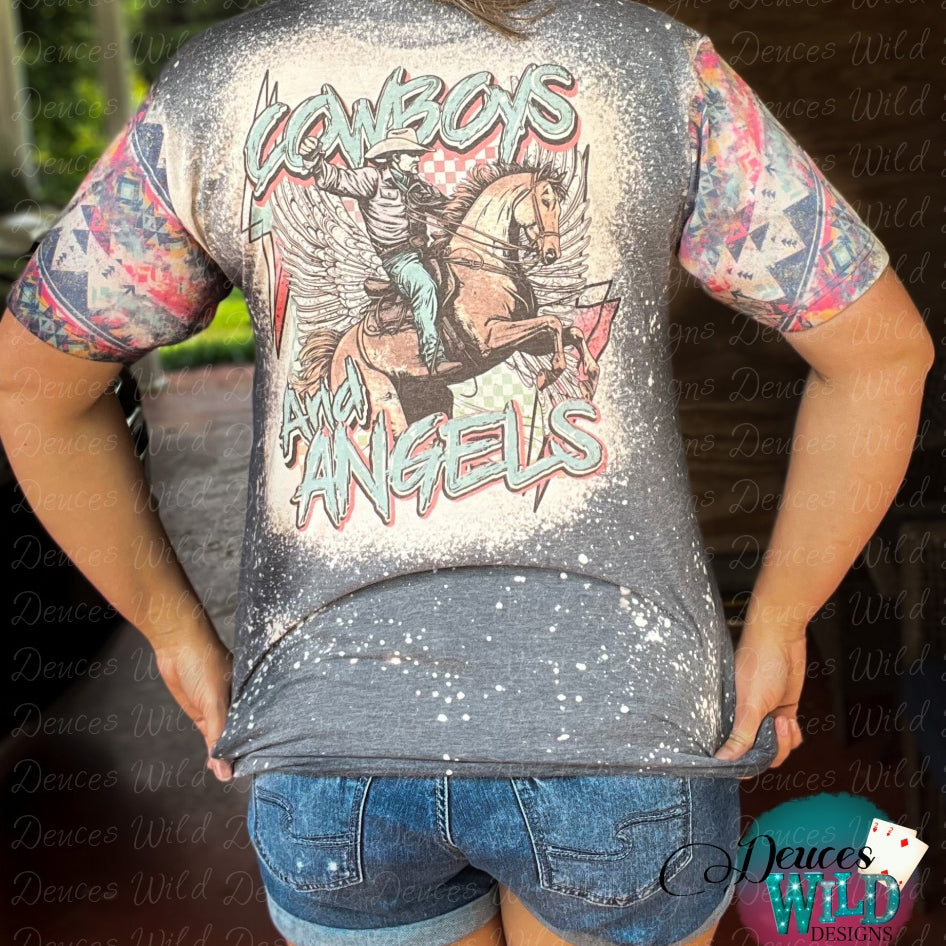 Cowboys Angels - Dwd Exclusive Bleached Tee [With Sleeve Designs] Sub Graphic
