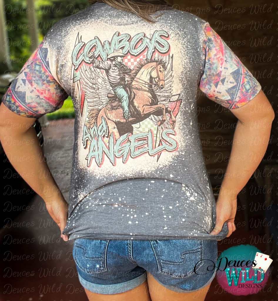 Cowboys Angels - Dwd Exclusive Bleached Tee [With Sleeve Designs] Sub Graphic