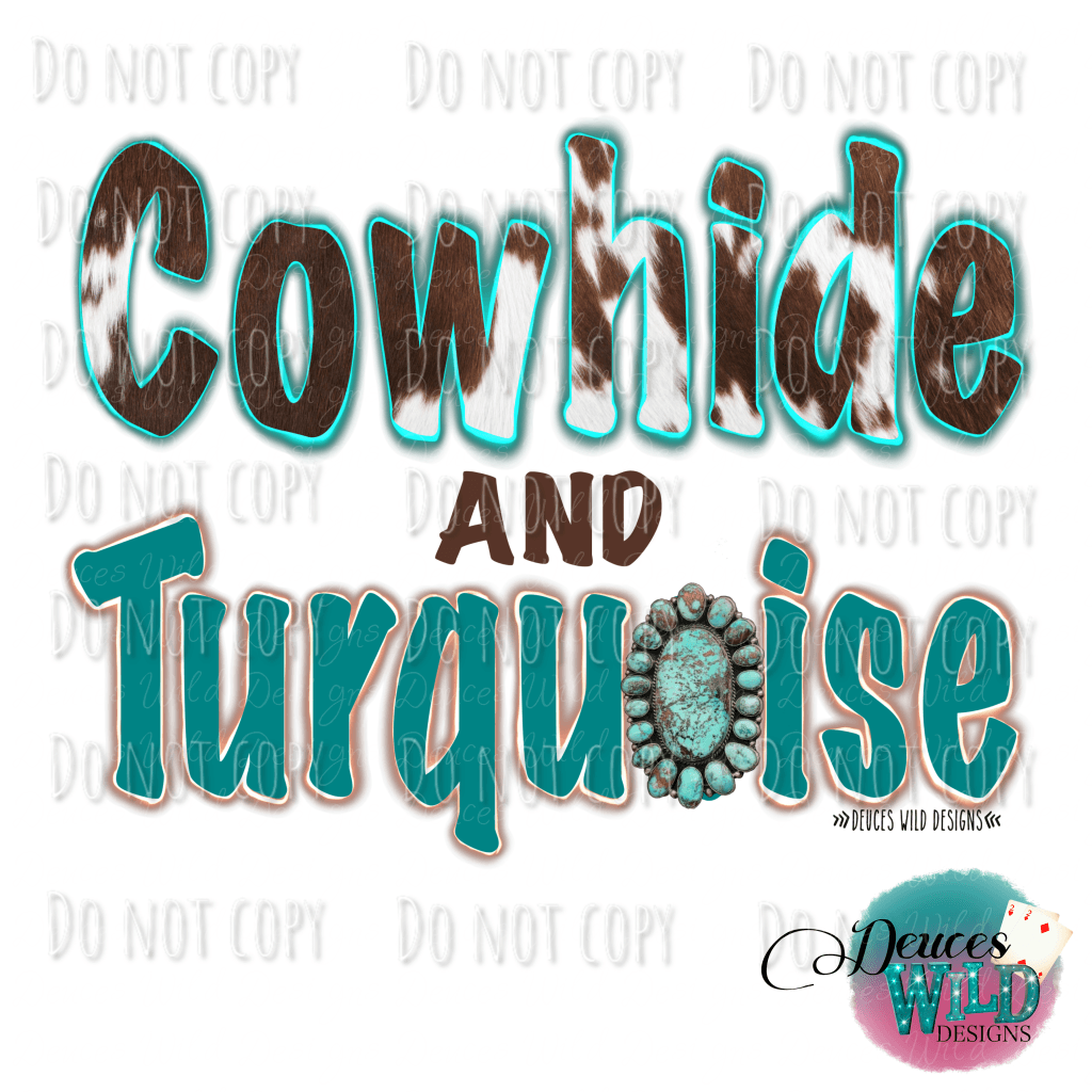 Cowhide & Turquoise Design