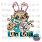 Easter Sloth With Words Design
