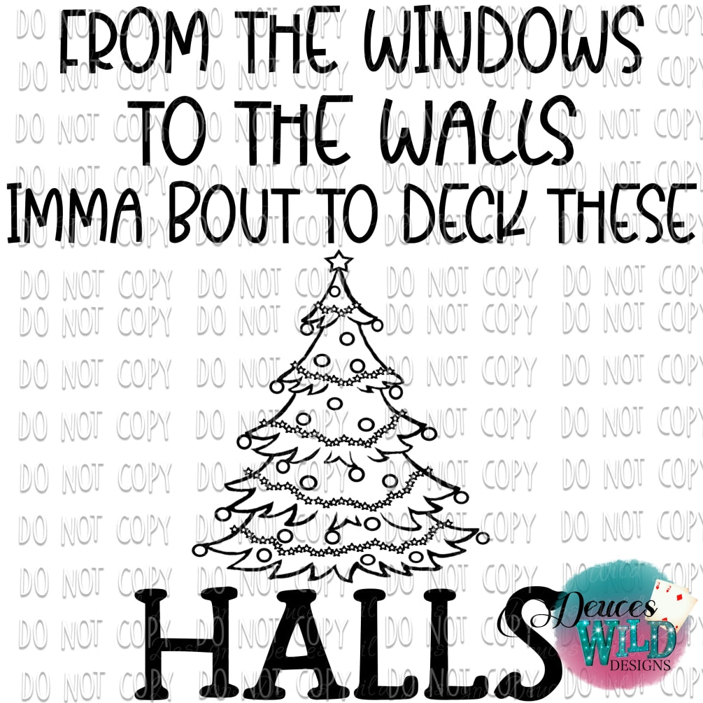 From The Windows - Funny Christmas Design