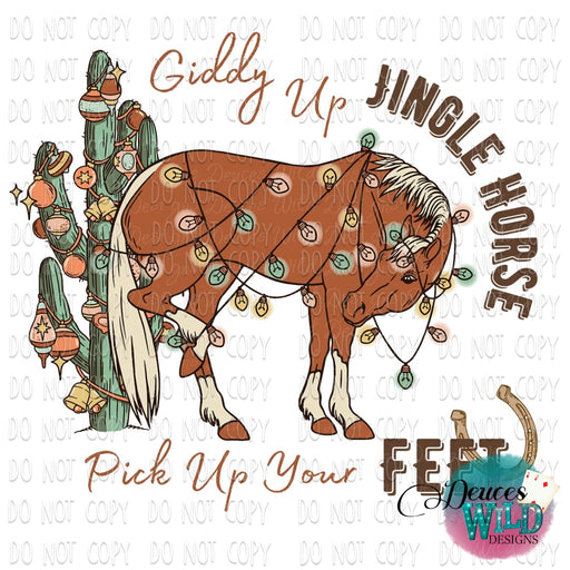 Giddy Up Jingle Horse Pick Your Feet Design