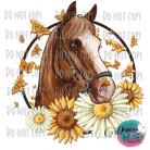 Horse Sunflower Design
