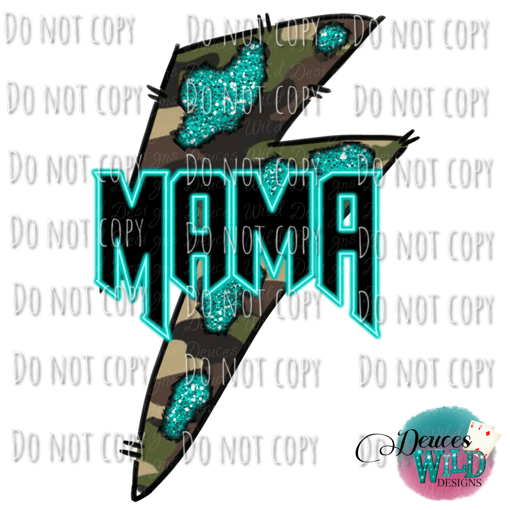 Mama Lightening Bolt Design