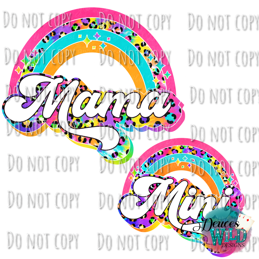Mama // Mini Colorful Rainbow (You Can Pick Which Design) Design