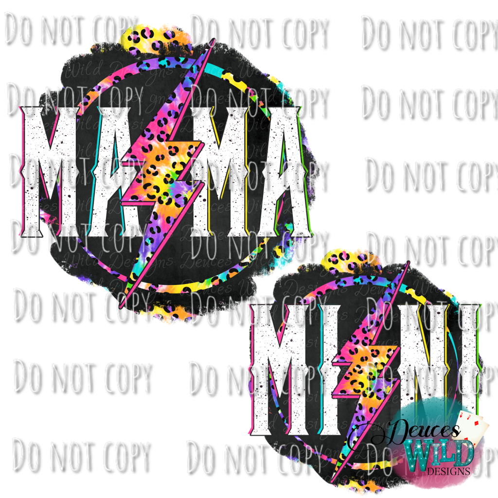 Mama // Mini Leopard Colorful (You Can Pick Which Design) Design