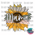 Mama Sunflower Multi Color Design