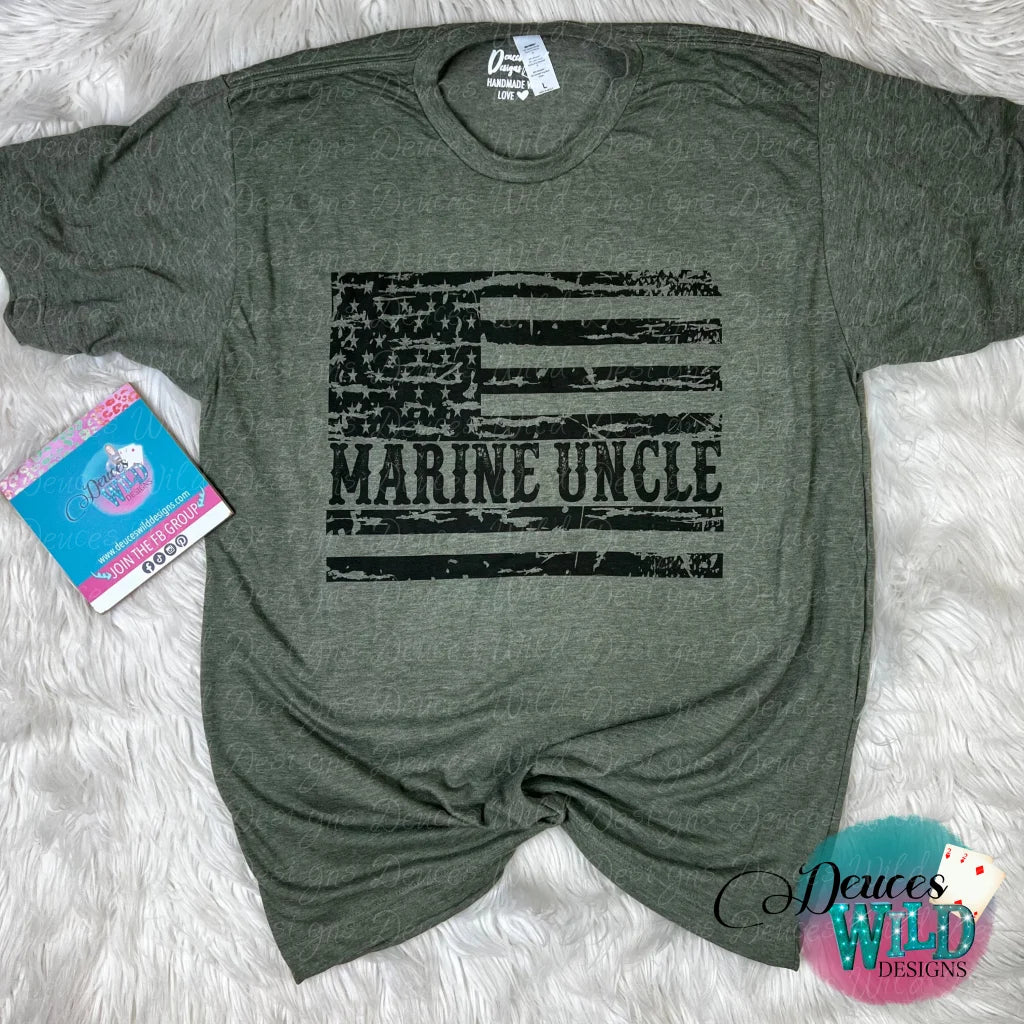 Marine/Army/Navy Seal (Enter Wording You Want At Checkout In Notes Ex Marine Mom) - Army Green Tee
