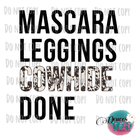 Mascara Leggings Cowhide Design