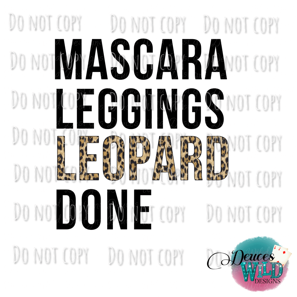 Mascara Leggings Leopard Done Design