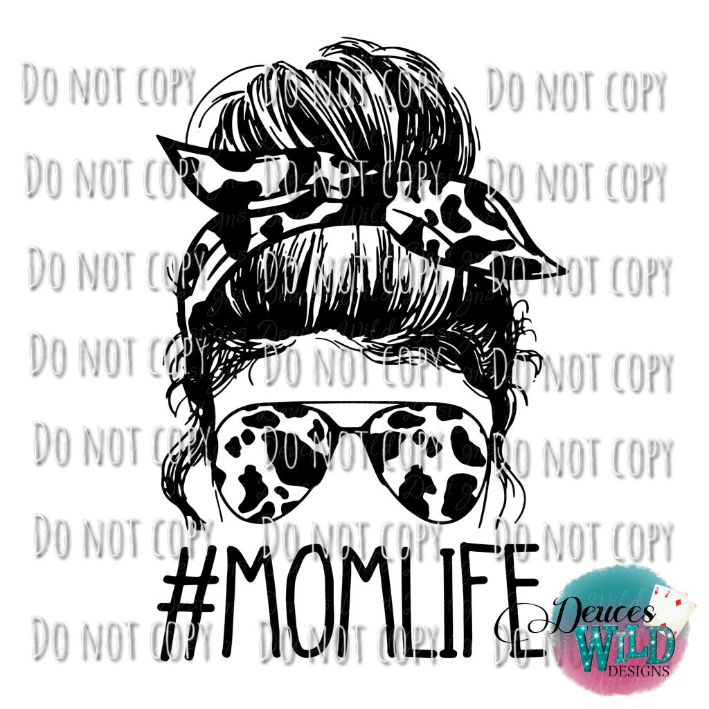 Mom Life Cowhide Design