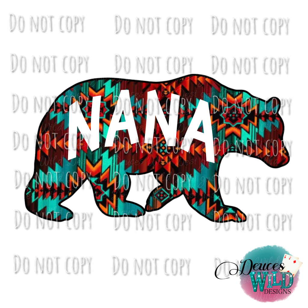 Nana Aztec Bear Design
