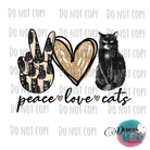 Peace Love Cats Design