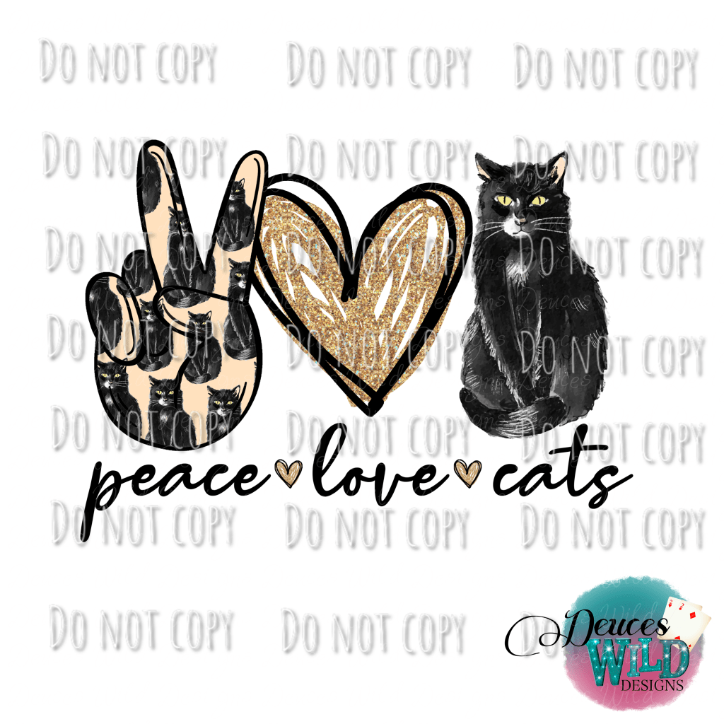 Peace Love Cats Design