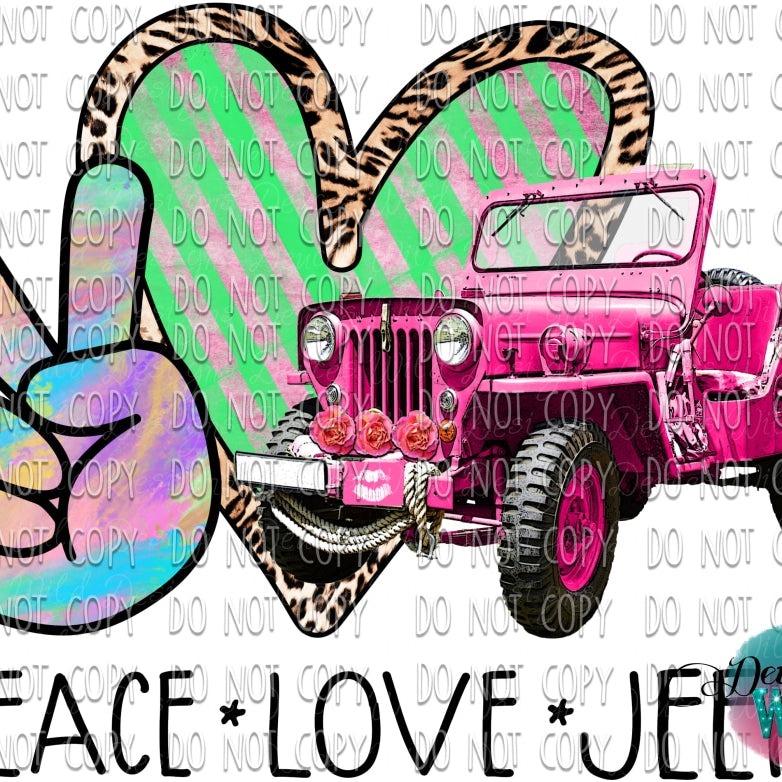 Peace Love Jeep Design