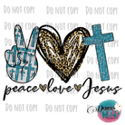 Peace Love Jesus Design