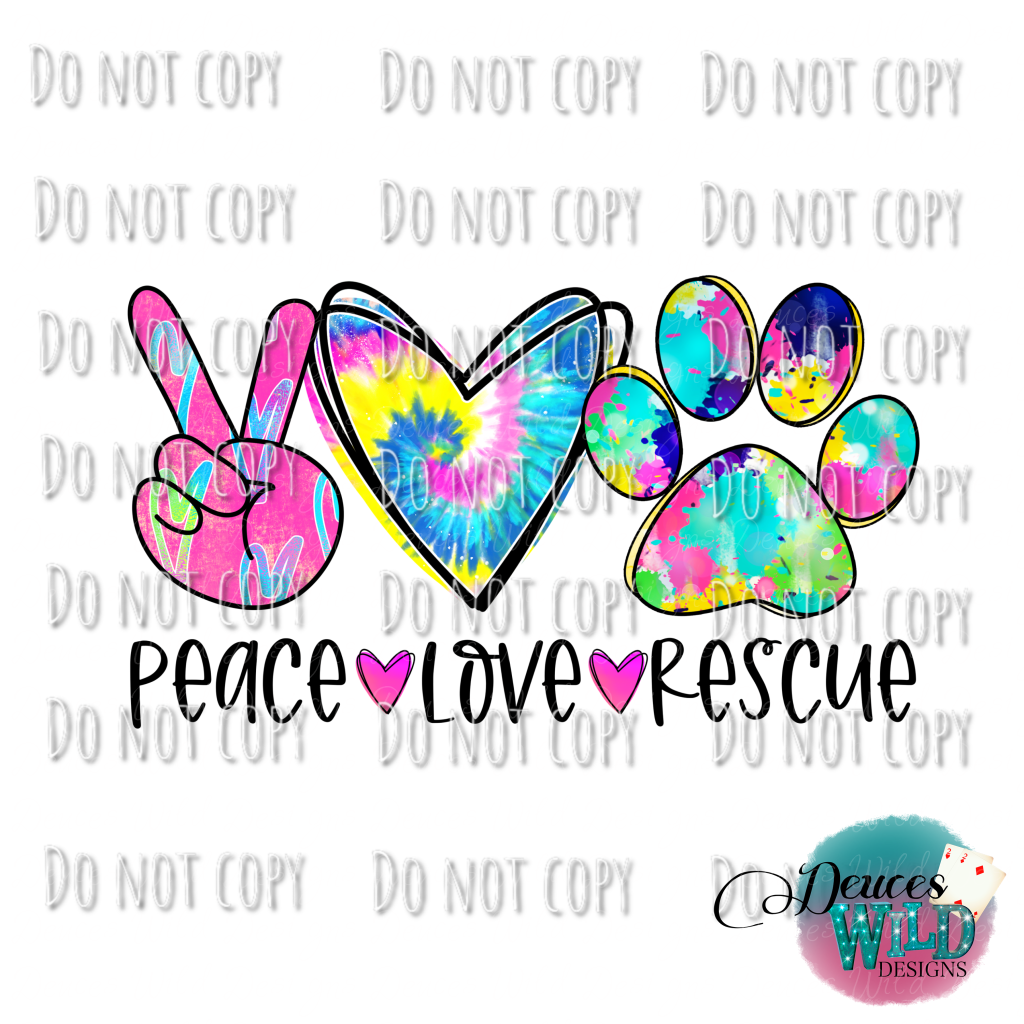 Peace Love Rescue Design