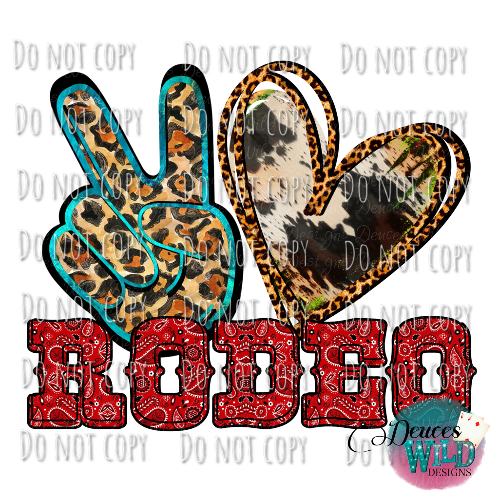 Peace Love Rodeo Design