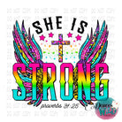 She Is Strong Proverbs 31:25 Design