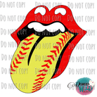 Softball Lips Design