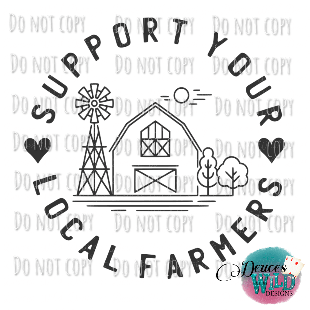 Support Your Local Farmers Design