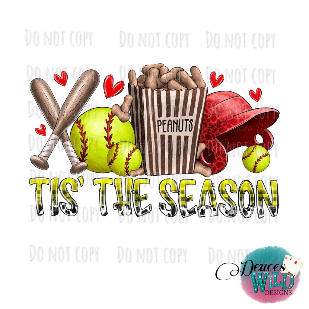 Tis The Season (Softball) Design
