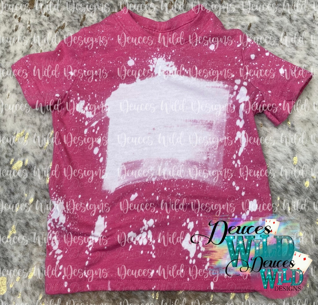 Toddler - Pink Bleached Tee Party Sub Graphic