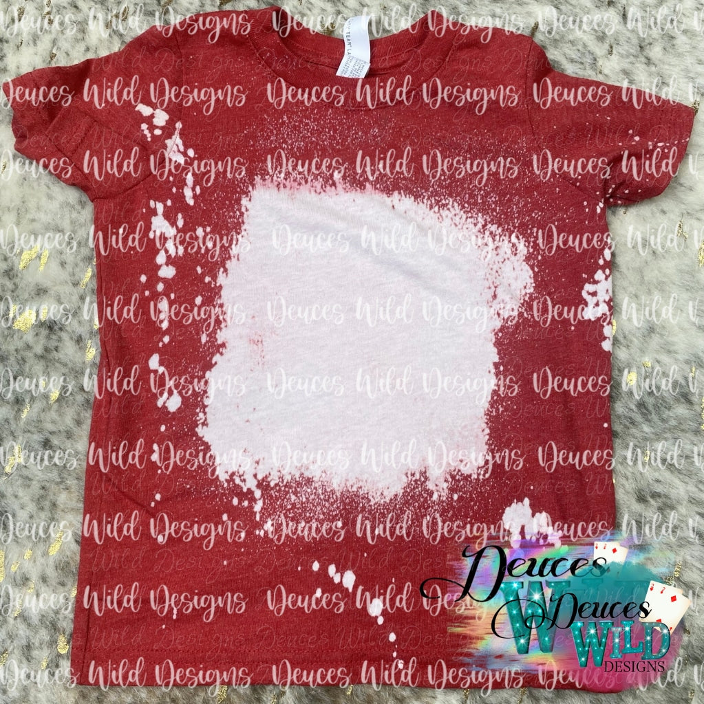 Toddler - Red Bleached Tee Party Sub Graphic