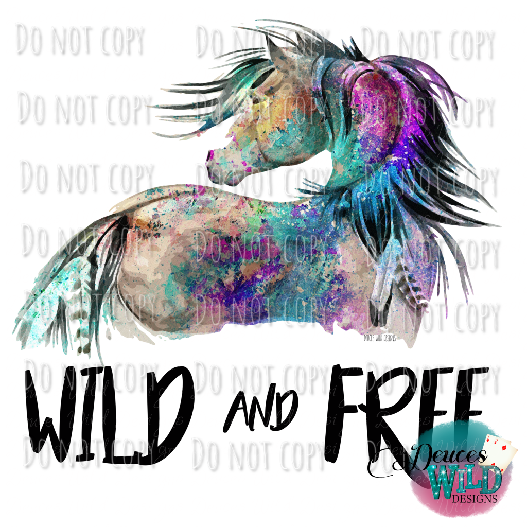 Wild & Free Horse Design