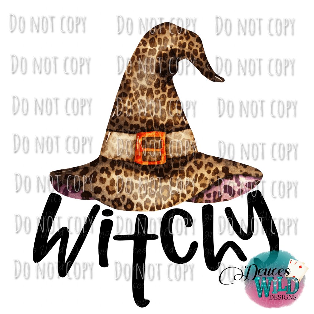 Witchy Leopard Hat Design
